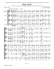 All The Nice Girls Love A Sailor-Ship Ahoy! SATB choral sheet music cover Thumbnail